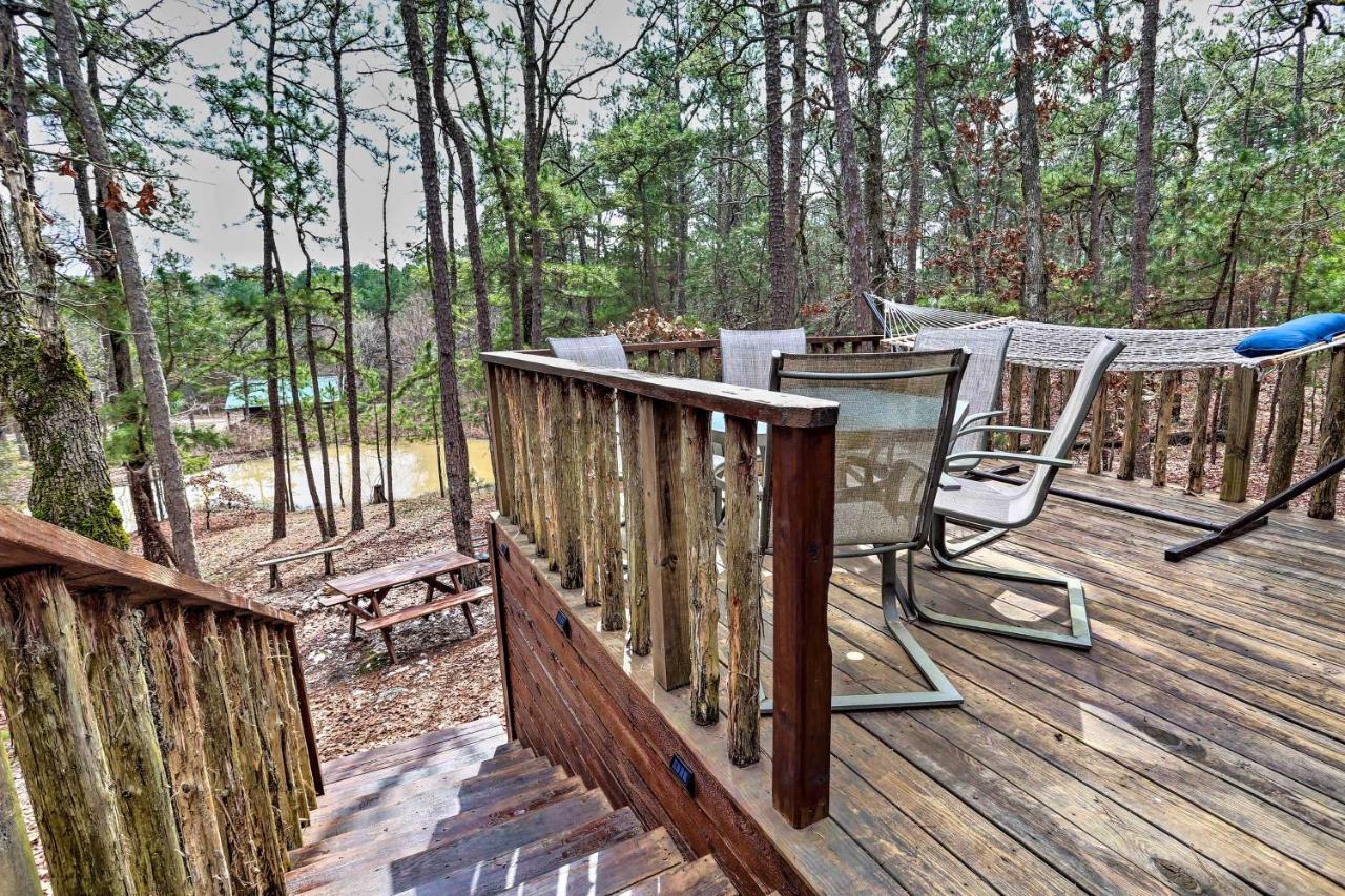 Broken Bow Log Cabin With Fire Pit, Pond, And Deck! Ngoại thất bức ảnh
